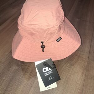 Outdoor Research Women's Solar Roller UPF 50+  Sun Hat Quartz-Rice Embroidery L